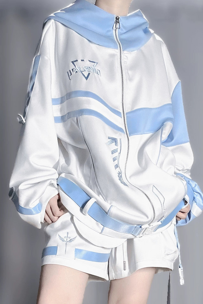 Aqua Subculture Jacket + Pants + Leg Warmers