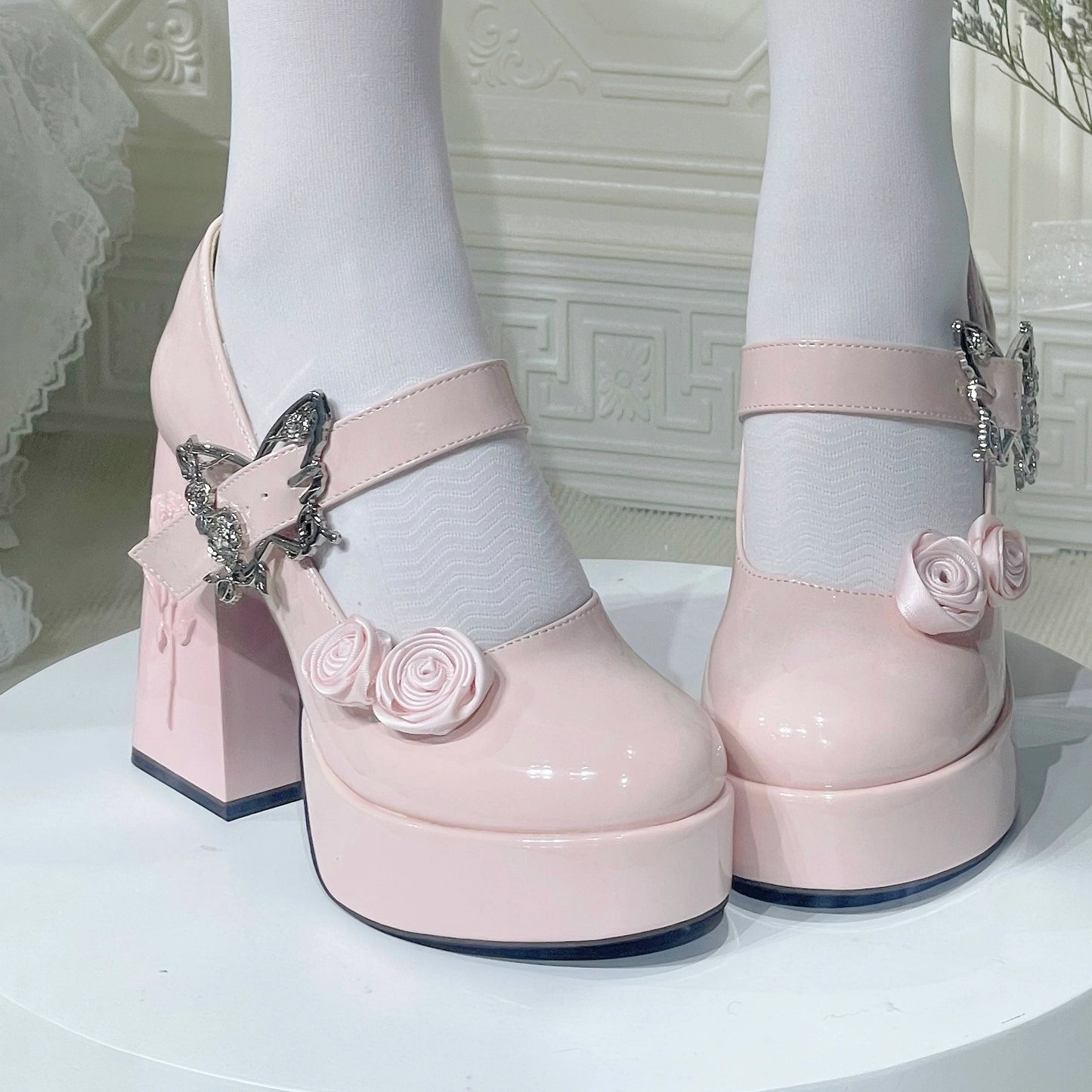 Floating Dreamland Platform Block Heels