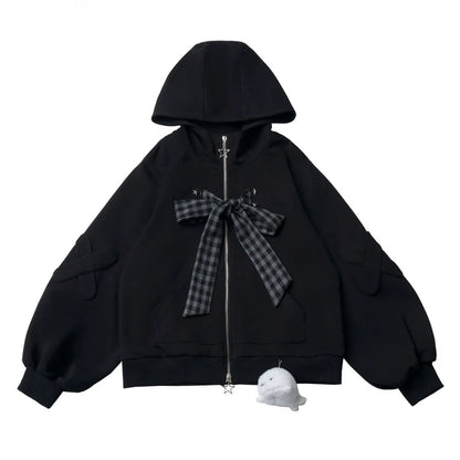 Nautical Log Hooded Jacket + Loose Shirt + Pants + Culottes + Tie + Leg Warmers