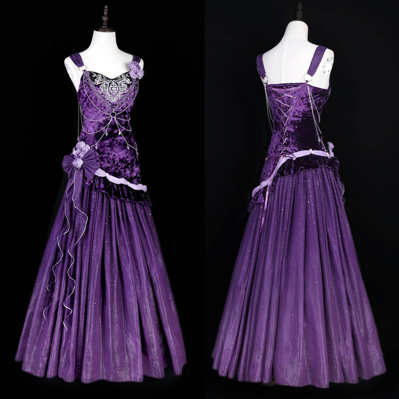[pre-order] Mysterious Nocturne Lolita Suspender Mermaid Dress
