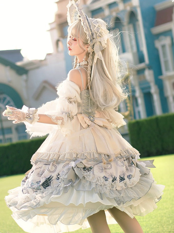 Wedding Rose Girl Retro Tea Party Lolita