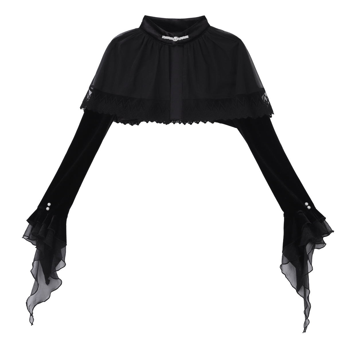 [pre-order] Dark Forest Lolita Fishtail Dress + Long Sleeve Short Cape