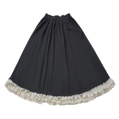 Apple Black Tea Fleece Coat + Hoodie + Long Skirt + Short Skirt + Hood Scarf