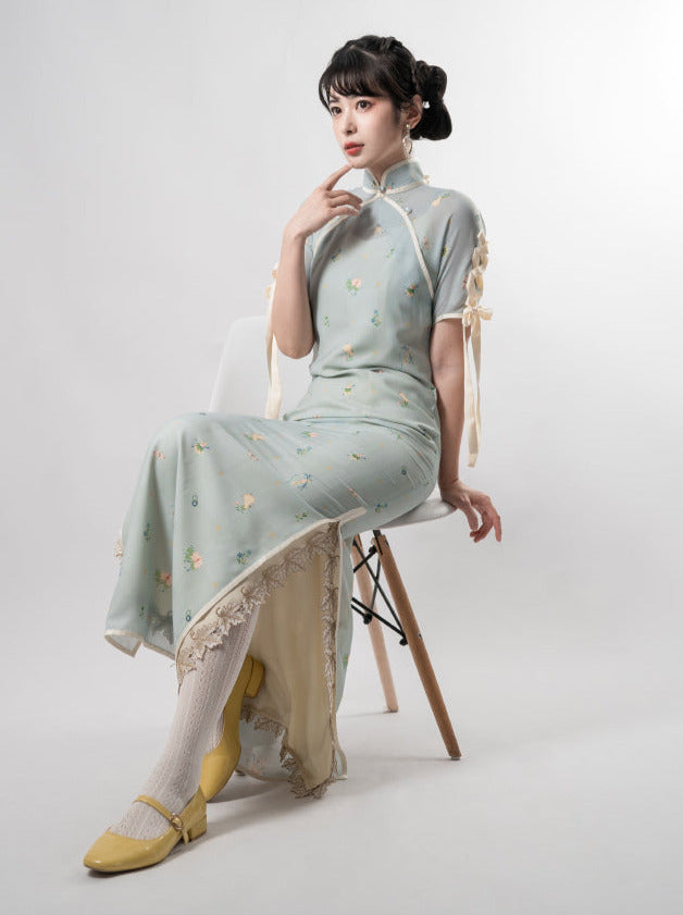Classical Girly Chinese-style Ribbon Dress