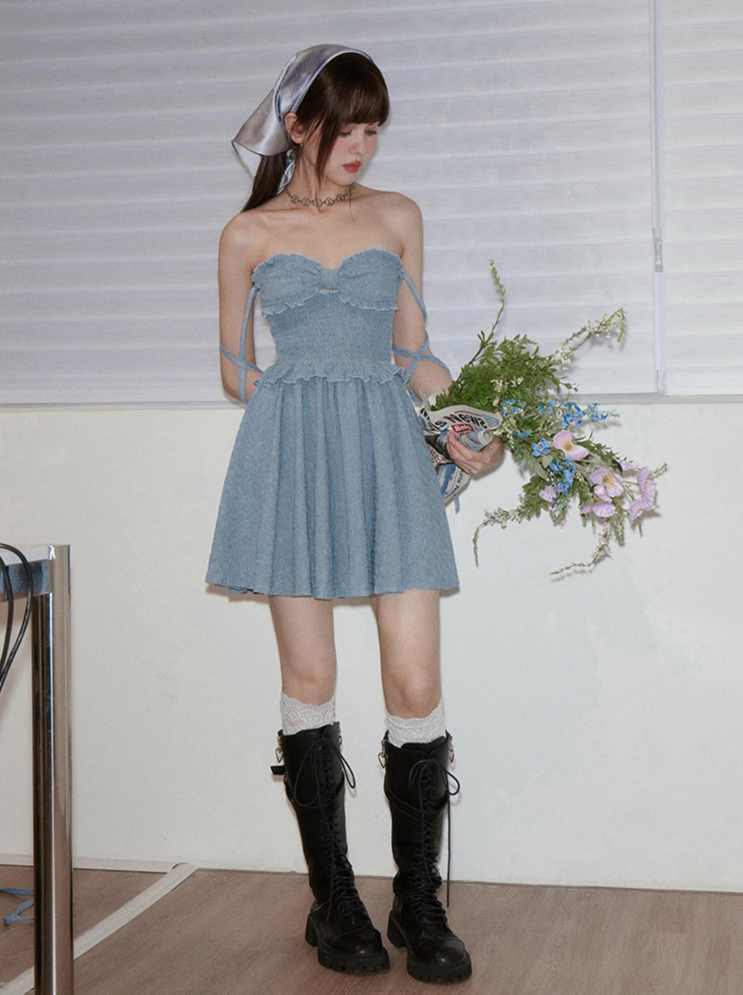 Pleated Texture Romantic Dress