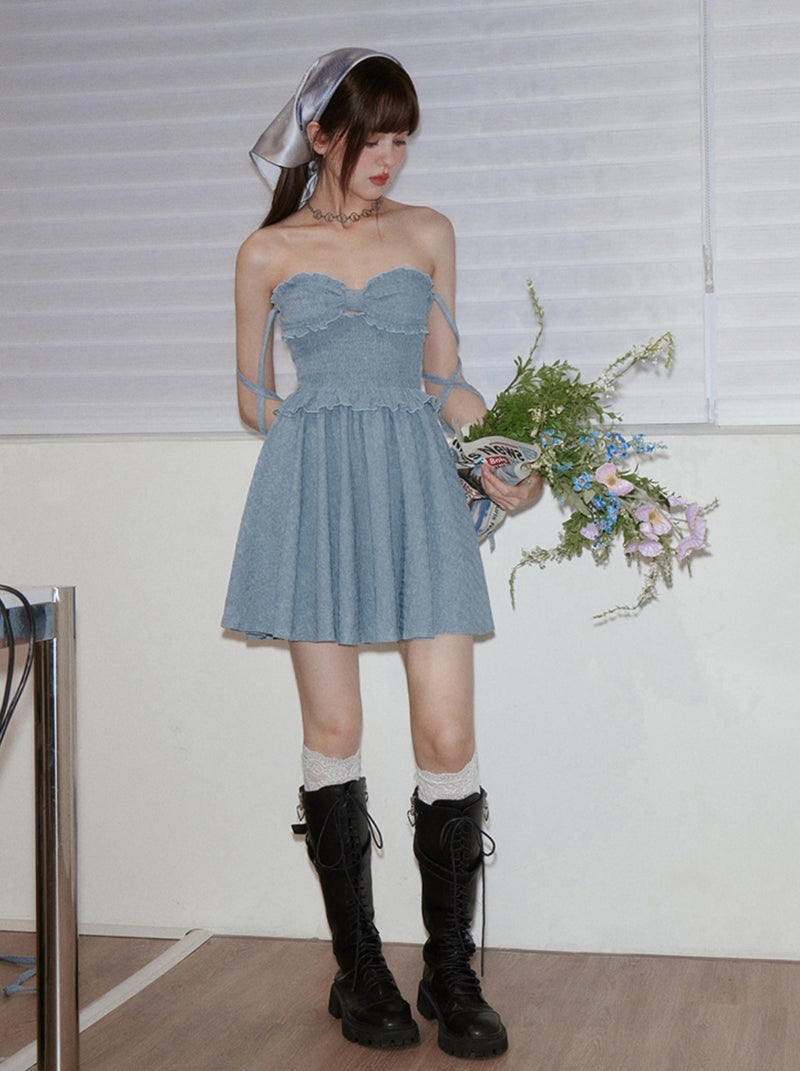Pleated Texture Romantic Dress