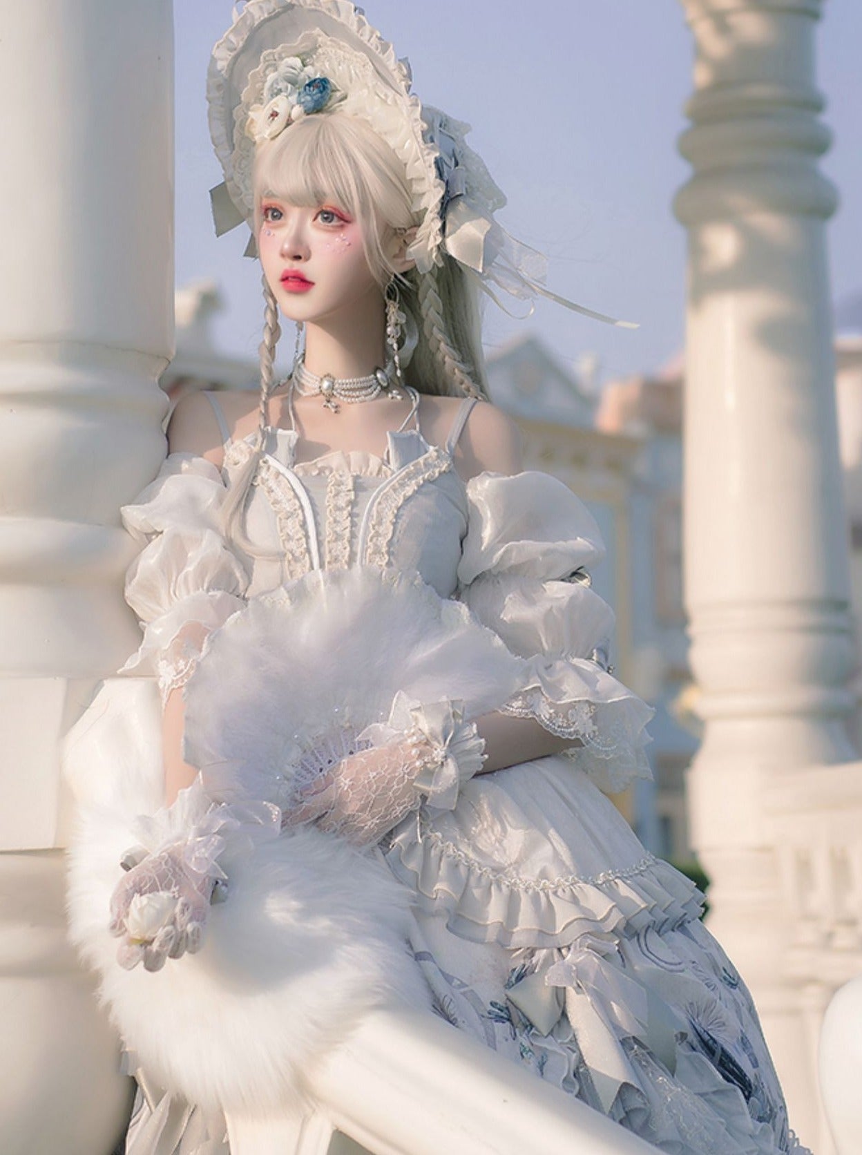 Wedding Rose Girl Retro Tea Party Lolita