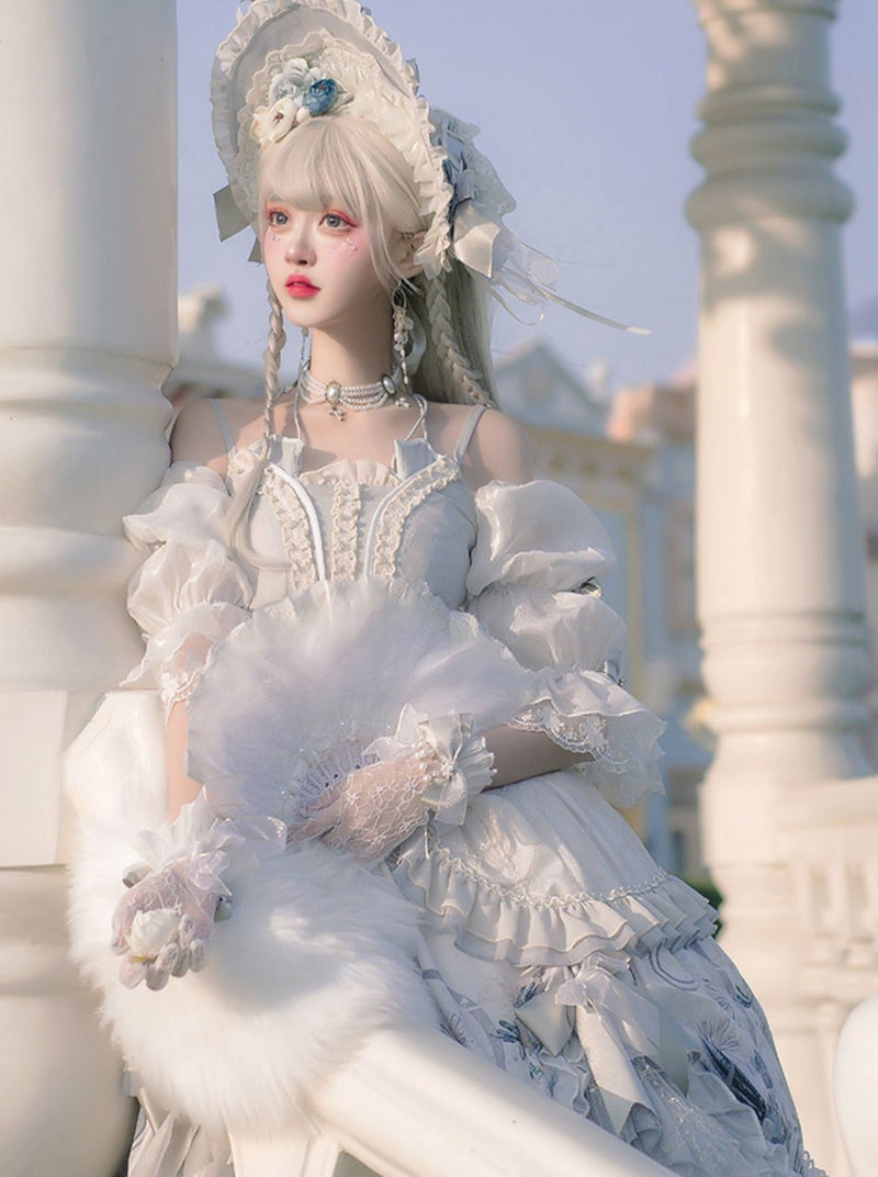 Wedding Rose Girl Retro Tea Party Lolita