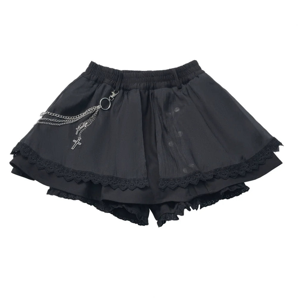 Cross Carol Dark Shirt + Corset + Skirt
