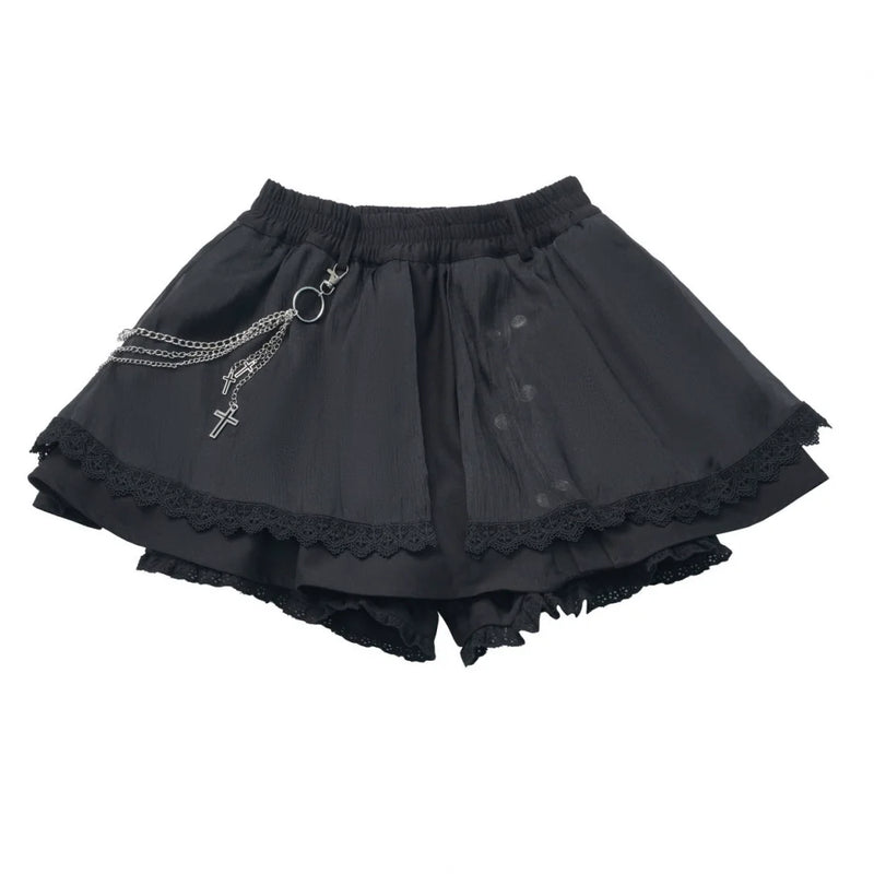 Cross Carol Dark Shirt + Corset + Skirt