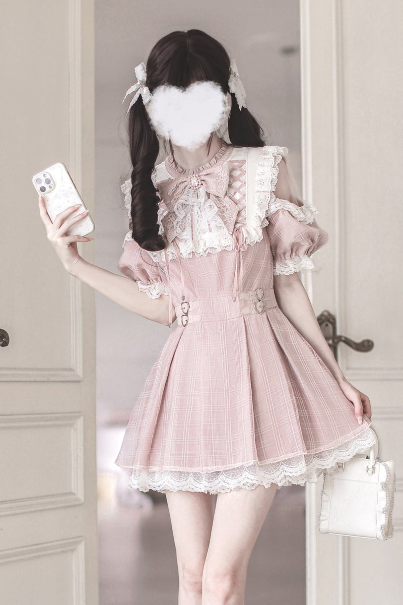 [pre-order] Sweet Plaid Sweet Girly Dress