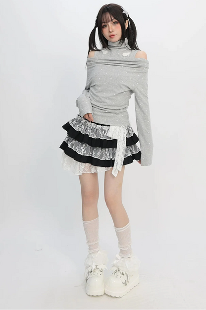 Angelic Neck Off-shoulder Top