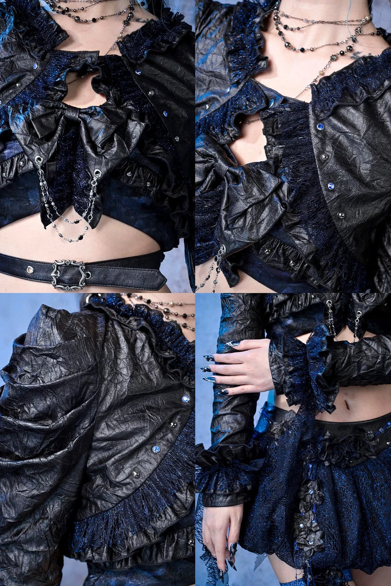 Shiny Punk Cropped Top