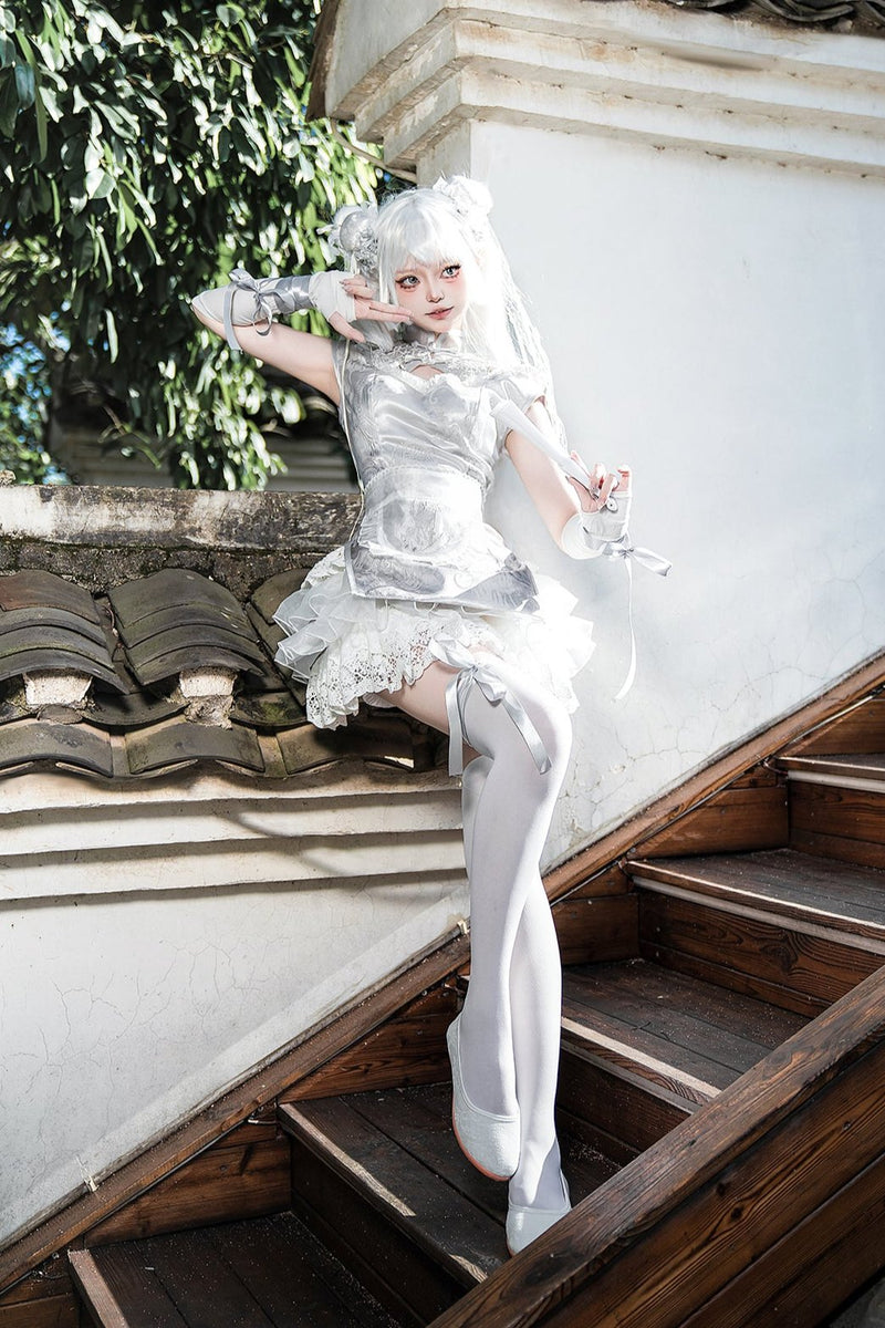 Silver Moon Lolita Apron Dress