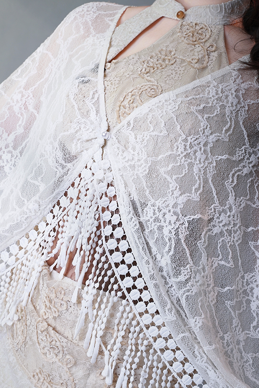 Black and White Lace Cardigan