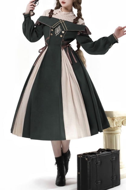Preppy Lolita Sundress Leggings Set