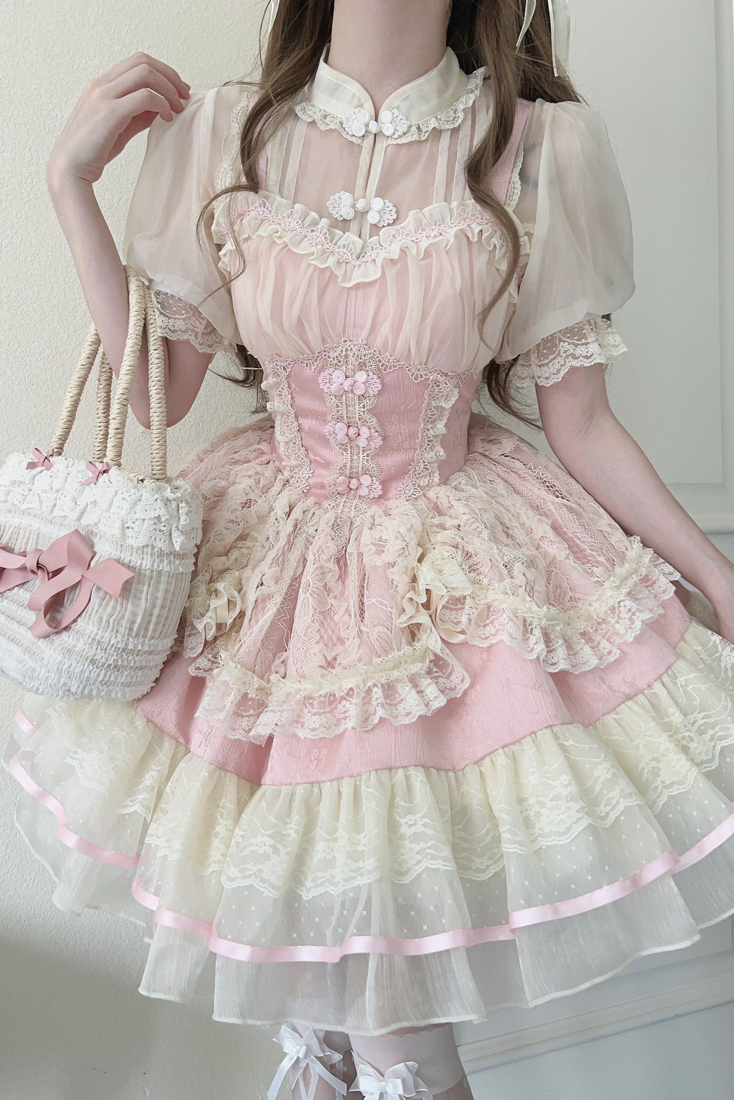 Sweet Girly Ballet Style Lolita Suspender Jsk Dress