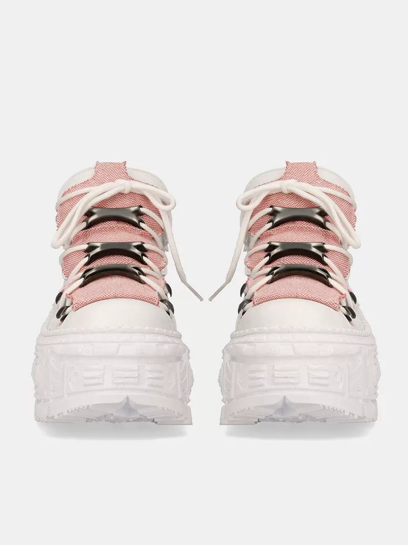 Retro Dark Punk Power Sole Leather Sneakers [pre-order]