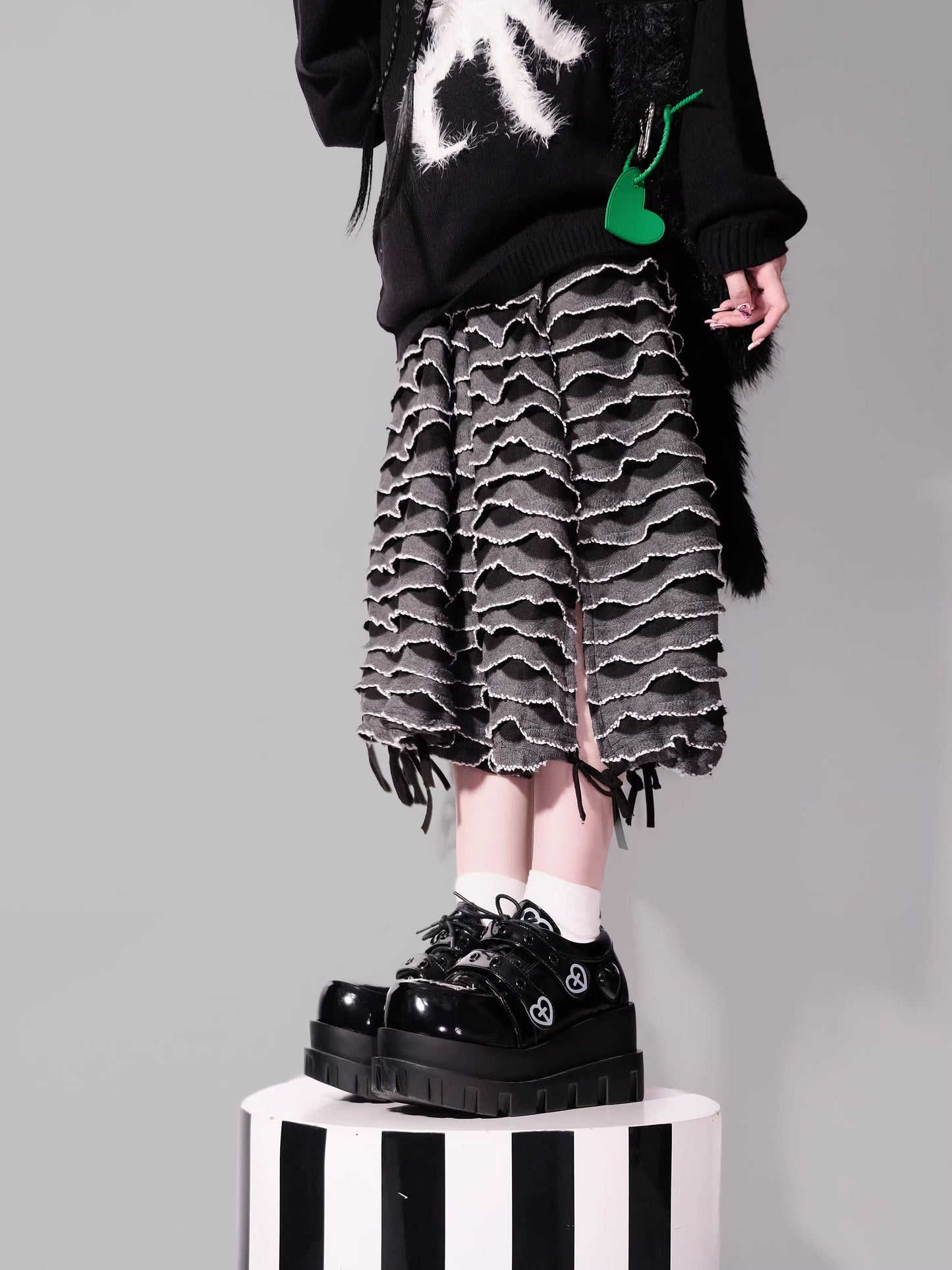Punk Love Cross Macaron Subculture Platform Shoes