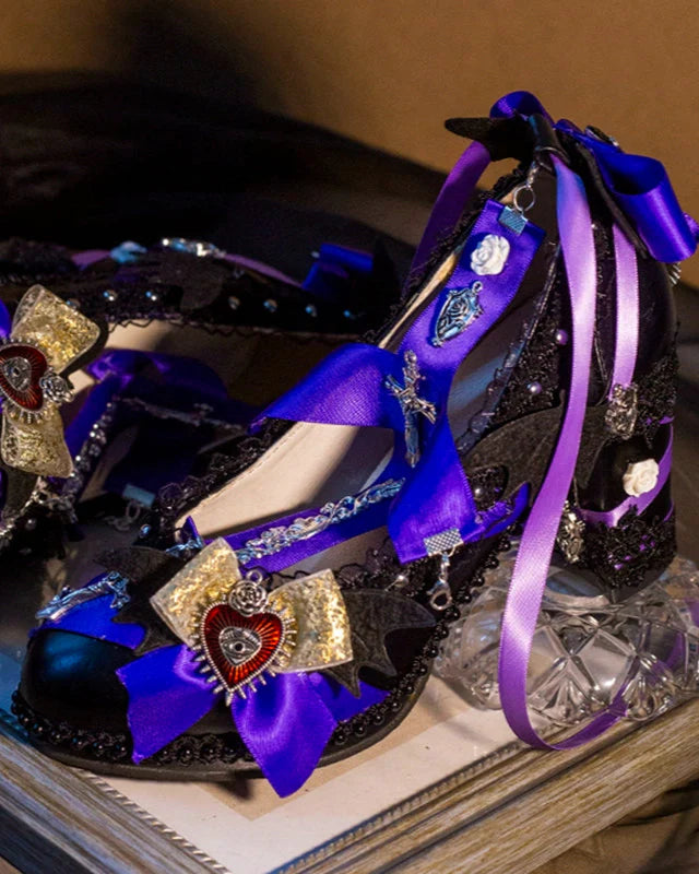 Halloween Dark Gothic Magic Mirror Lolita Heels