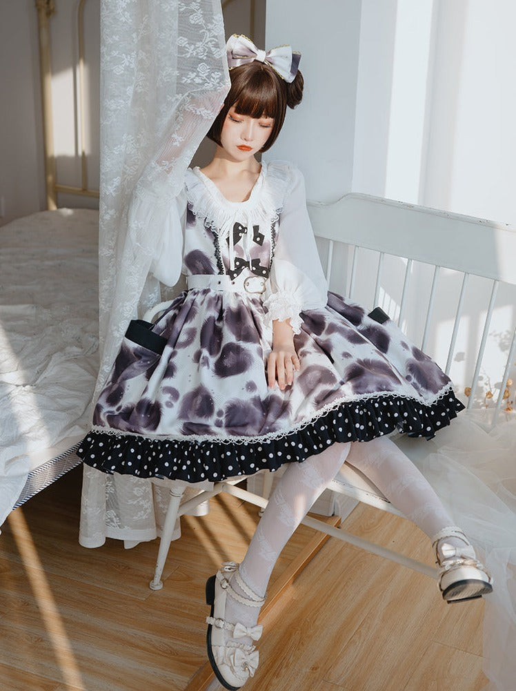 Leopard Dot Voluminous Lolita Dress
