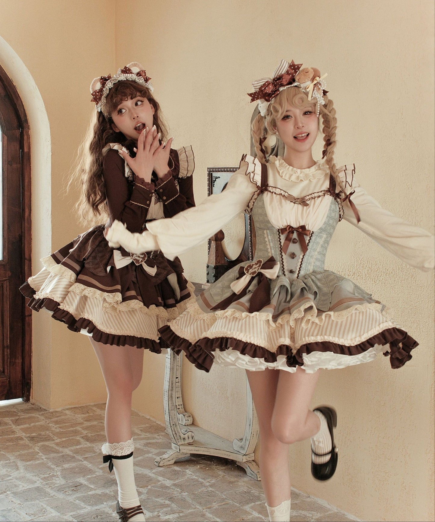 [pre-order] Mint Chocolate Lolita Tutu Sweet Dress + Ribbon Headband