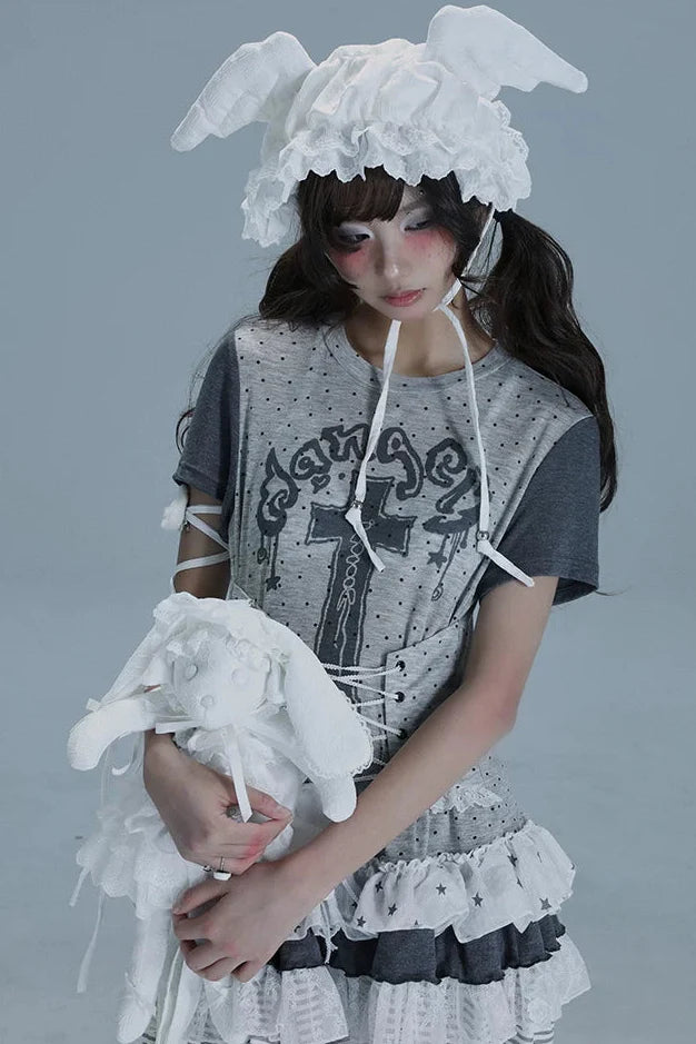 Cross Garden Lace Top