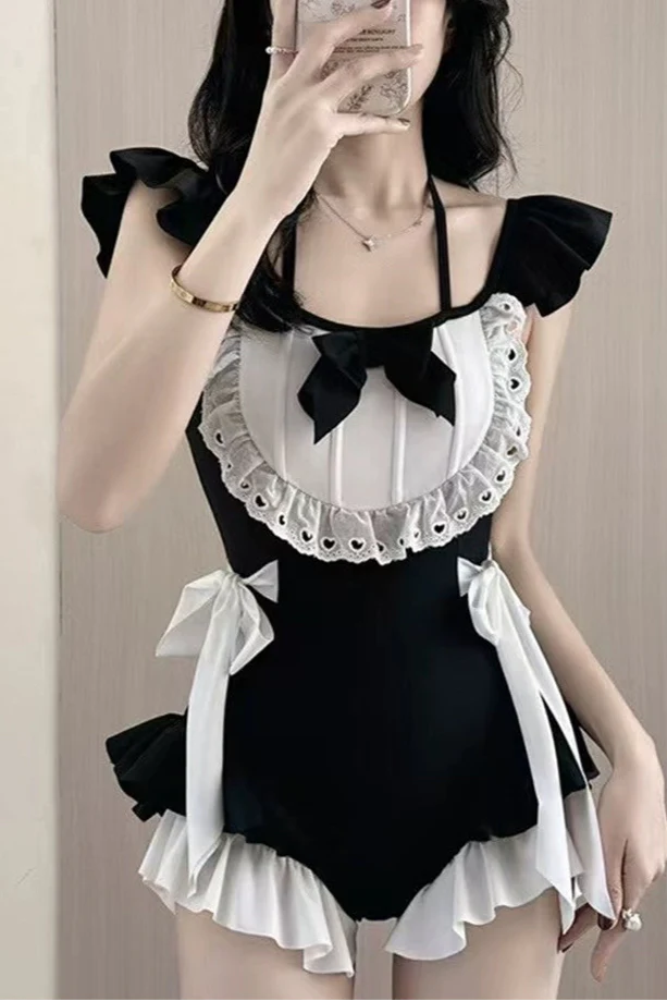 Sweet Ruffle Maid Swimsuit