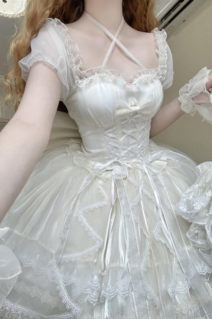 Fantasy Lace Up Design Princess Lolita Dress