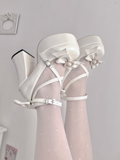 Lolita High Heel Strap Princess Shoes