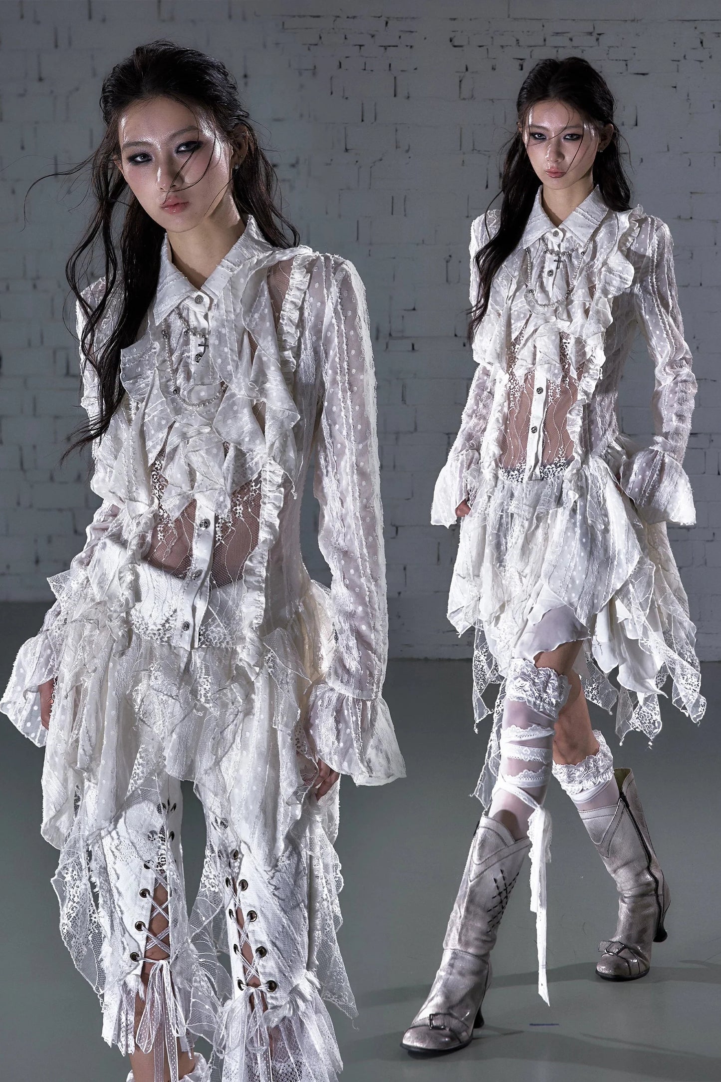Romantic Punk Lace Dress