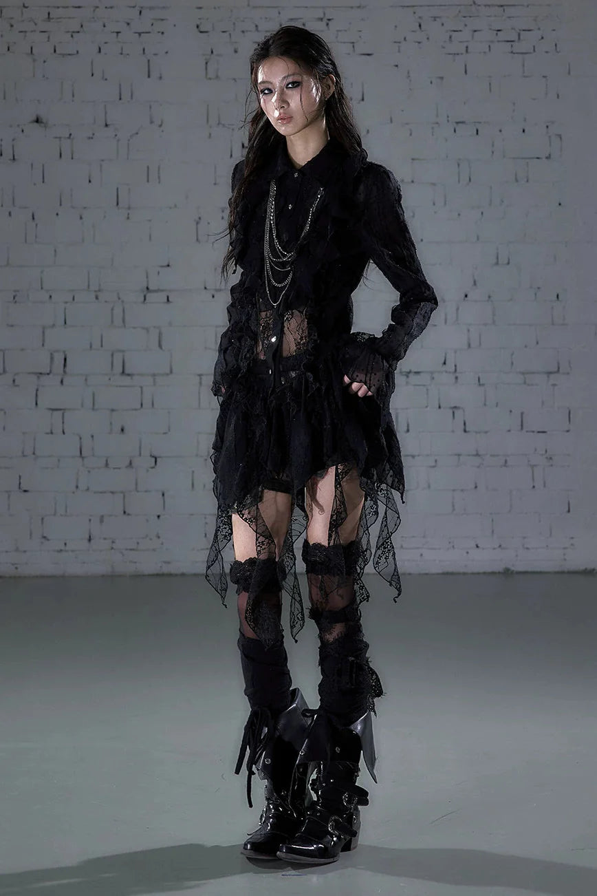 Romantic Punk Lace Dress