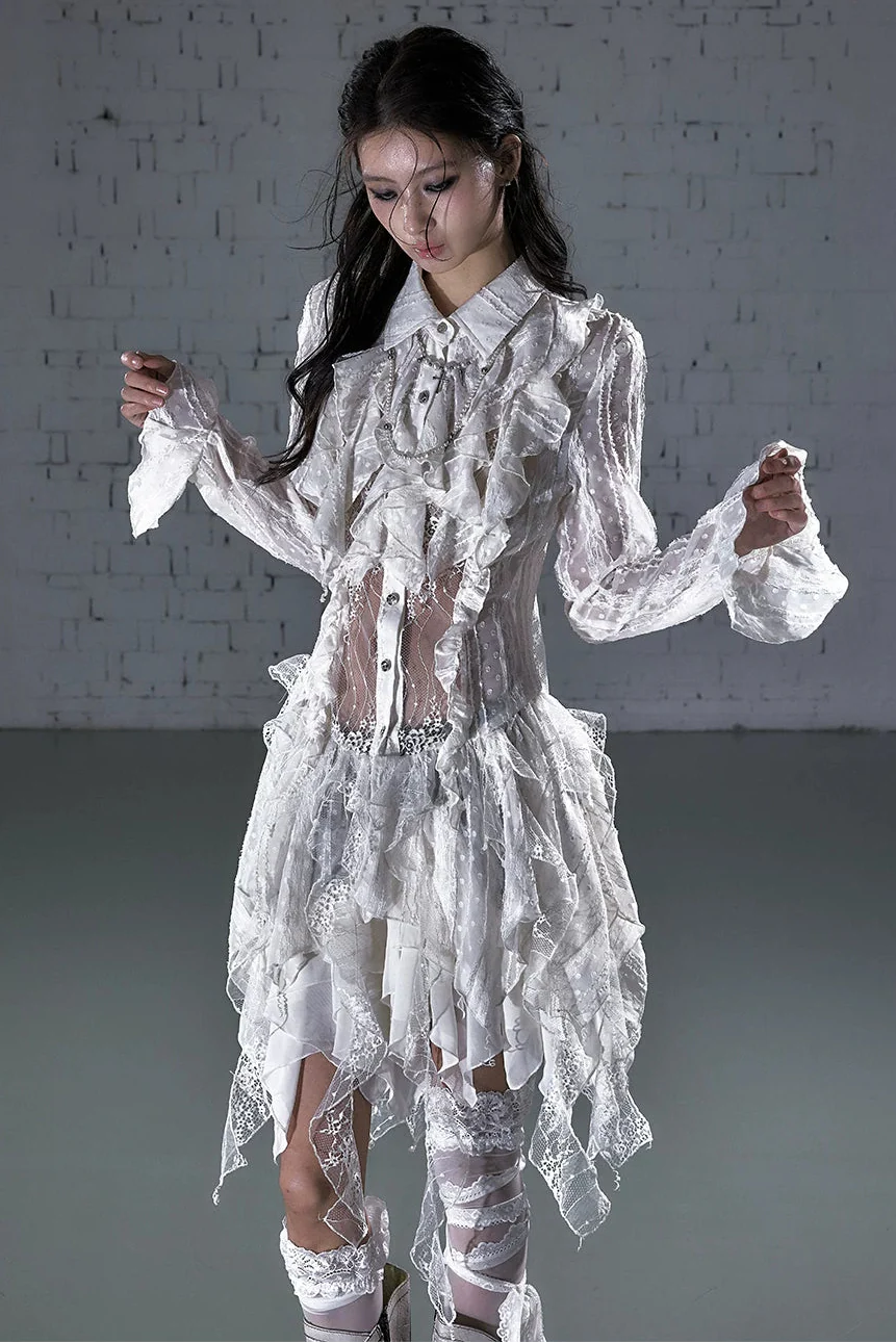Romantic Punk Lace Dress