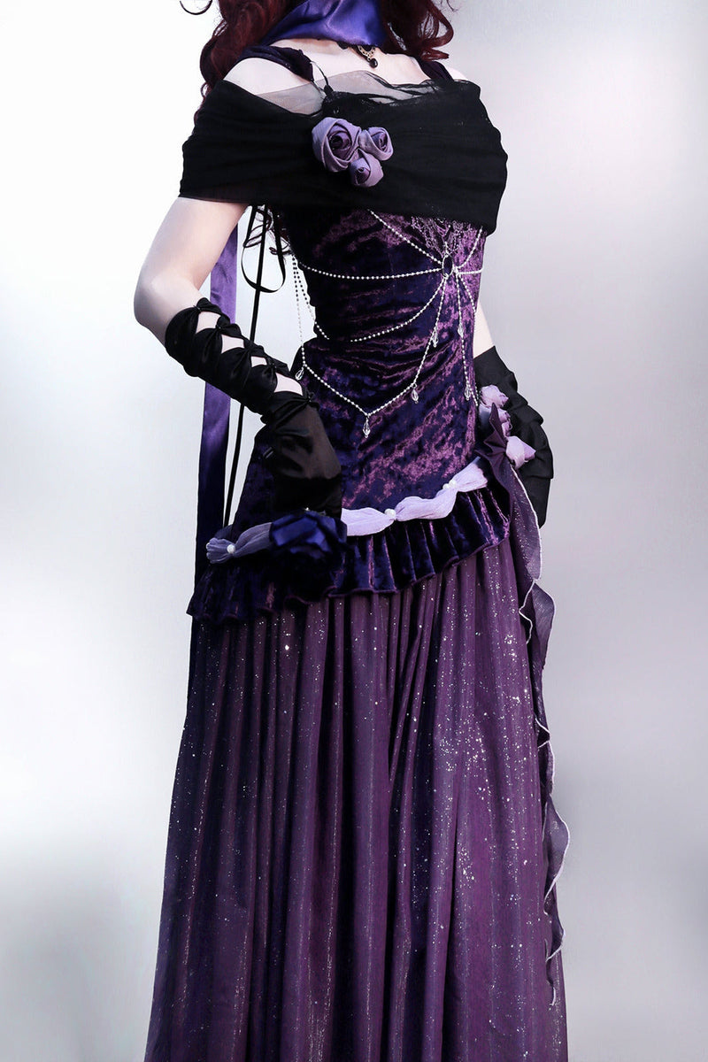 [pre-order] Mysterious Nocturne Lolita Suspender Mermaid Dress