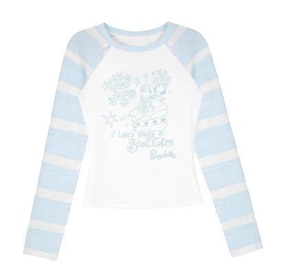 Angelic Raglan Crop Top