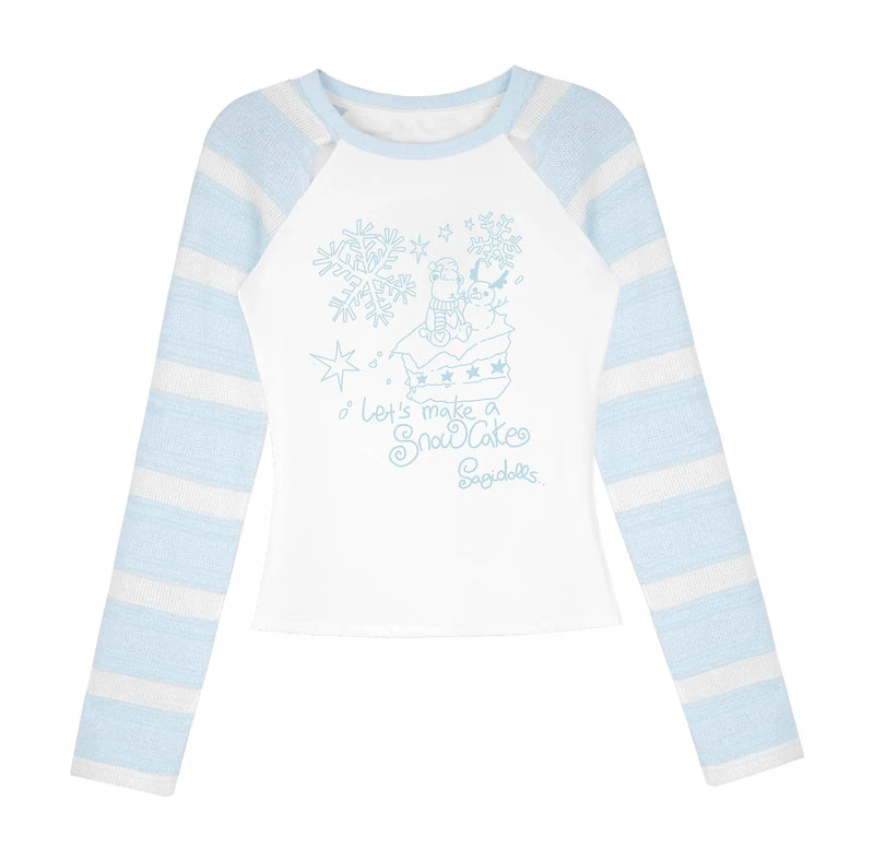 Angelic Raglan Crop Top