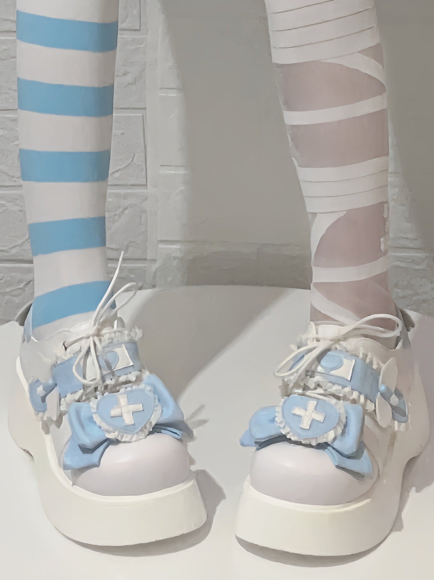 [angel Style] Love Medical Band-aid Platform Shoes