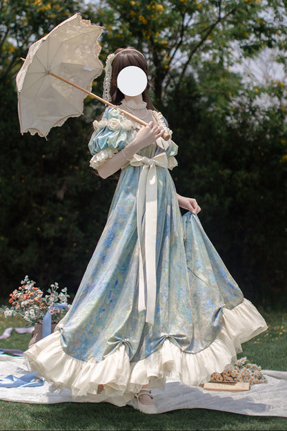 [order Deadline: December 30] Sun and Moon Poem Oil Paint Rose Dress Complete Set
