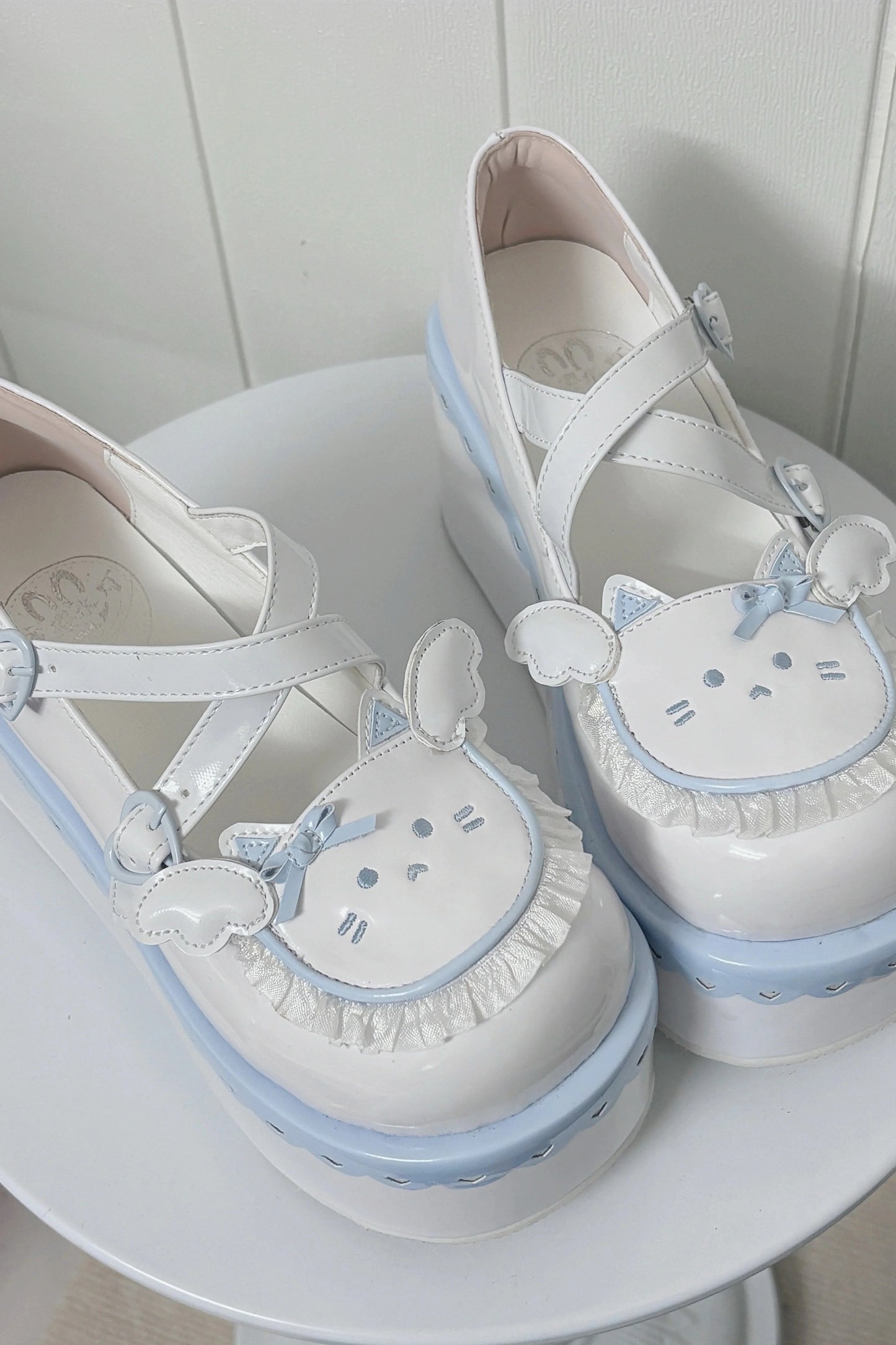 Meow Fray Animal Platform Shoes
