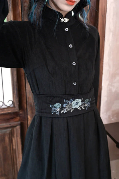 Cheongsam Shirt Long Dress