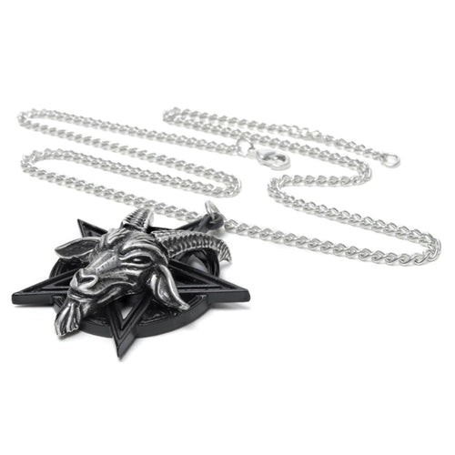 Baphomet Pentagram Pendant Necklace by Alchemy Gothic