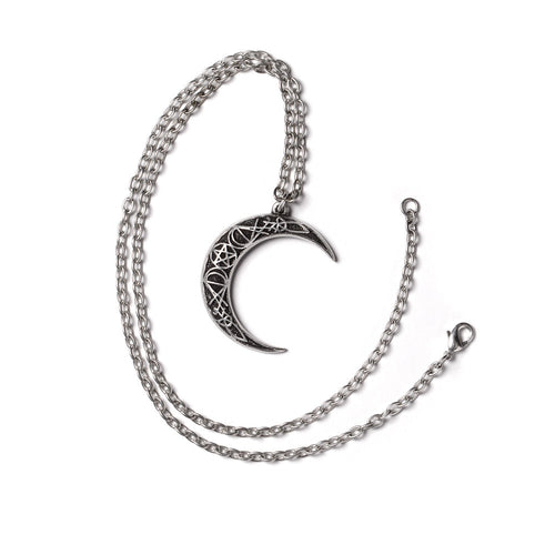 A Pact With a Prince Crescent Moon Pendant Necklace by Alchemy Gothic