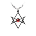 Unicursal Hex Evil Eye Pendant Necklace by Alchemy Gothic