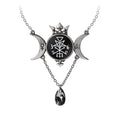 Wycca Queen Crystal Moon Goddess Pendant Necklace by Alchemy Gothic