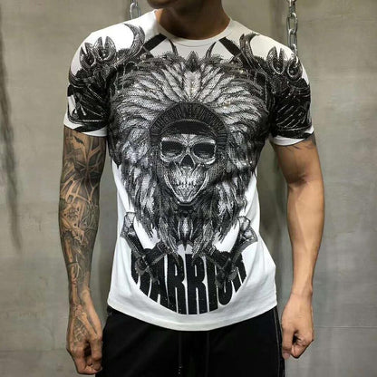 Rhinestone Skull T-shirt