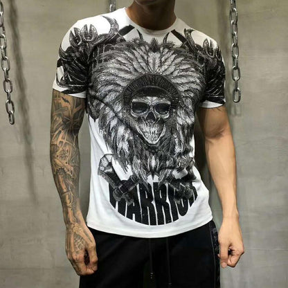 Rhinestone Skull T-shirt