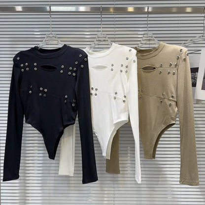 Long Sleeve Bodysuit Black