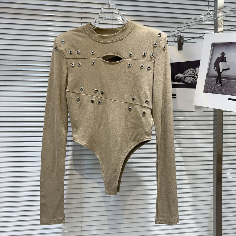 Long Sleeve Bodysuit Black