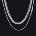 2mm Thin & 8mm Bold Snake Chain Set for