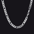 7mm Stainless Steel Figaro Link Chain Necklace for